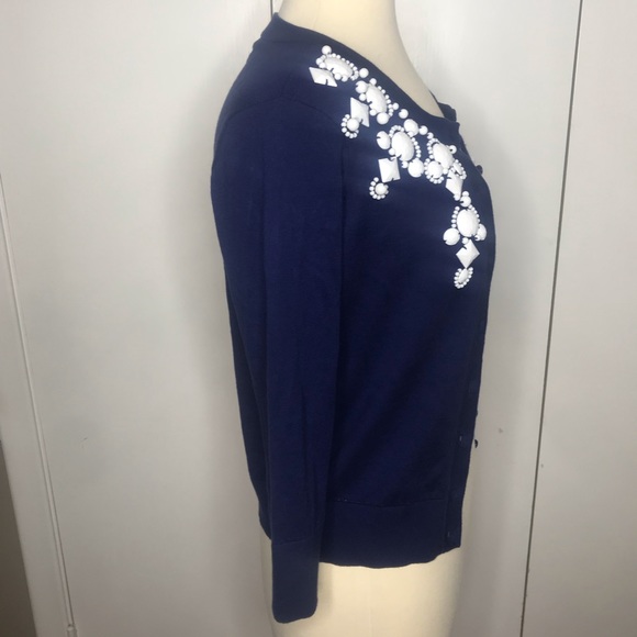 Kate Spade 3/4 sleeve sweater with white beads - Picture 2 of 5